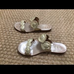 Jack Rogers leather Lauren sandal